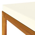 Salon de jardin meuble d'extérieur ensemble de mobilier 3 pièces avec coussin crème bois d'acacia solide 02_0015916