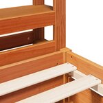 vidaXL Cadre de lit sans matelas cire marron 180x200cm bois pin massif