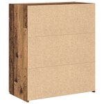 vidaXL Meuble de rangement vieux bois 80x42 5x93 5 cm en bois d'ingénierie
