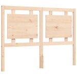 vidaXL Cadre de lit sans matelas 140x190 cm bois massif