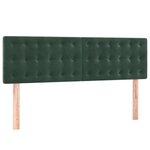 vidaXL Sommier à lattes de lit et matelas Vert foncé 140x200cm Velours