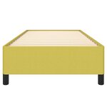 vidaXL Cadre de lit sans matelas vert 100x200 cm tissu