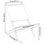 vidaXL Chaises de jardin pliantes lot de 6 tissu et bois massif