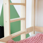 Lit superposé cabane MONTY 242 cm blanc