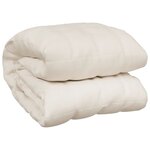 vidaXL Couverture lestée Crème clair 140x200 cm 10 kg Tissu