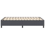 vidaXL Lit à ressorts tapissier Gris Foncé 120x200 cm Tissu en velours côtelé