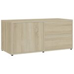 vidaXL Meuble TV Chêne sonoma 80x34x36 cm Bois d'ingénierie
