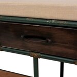 vidaXL Banc de rangement avec coussin 107 5 x 34 5 x 59 cm