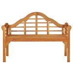 vidaXL Banc de jardin 125 cm Bois d'acacia solide