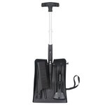 vidaXL Kit de pelle à neige 3 en 1 noir aluminium