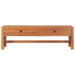 vidaXL Meuble TV avec tiroirs 120x40x45 cm bois de teck solide