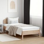 vidaXL Cadre de lit sans matelas 90x200 cm bois de pin massif