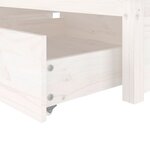 vidaXL Cadre de lit sans matelas avec tiroirs blanc 90x200 cm