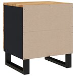 vidaXL Tables de chevet 2 Pièces 40x33x46 cm Bois d'acacia massif