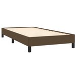 vidaXL Cadre de lit sans matelas marron foncé 90x190 cm tissu