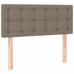 vidaXL Sommier à lattes de lit avec matelas Taupe 80x200 cm Tissu