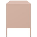 vidaXL Meuble TV rose 68x39x50 5 cm acier