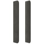 vidaXL Tête de lit avec oreilles Gris foncé 147x16x118/128 cm Velours