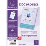 Sachet De 10 Étuis De Protection Simples Pvc Haute Qualité 30/100e - A5 - Cristal - X 5 - Exacompta