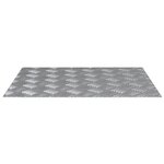 vidaXL Plaques antidérapantes en aluminium à motif losange - 4 pièces - 60x50 cm