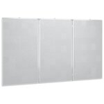 vidaXL Tableau blanc magnétique pliable 120x100x1 7 cm aluminium