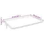 vidaXL Coussin de chaise longue rouge bordeaux 186x58x4cm tissu oxford
