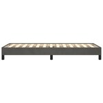 vidaXL Cadre de lit sans matelas gris foncé 100x200 cm velours