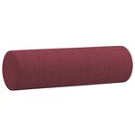 vidaXL Ensemble de canapés 4 Pièces avec coussins rouge bordeaux tissu