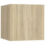vidaXL Ensemble de meuble TV 8 Pièces Chêne sonoma Bois d'ingénierie