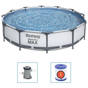 Bestway Ensemble de piscine Steel Pro MAX 366x76 cm