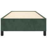 vidaXL Cadre de lit sans matelas vert foncé 90x190 cm velours