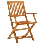 vidaXL Ensemble à manger de jardin 5 Pièces Bois d'acacia solide