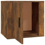 vidaXL Table de chevet Chêne fumé 50x39x47 cm