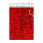 Lot de 100 sachet alu holographique rouge 162x114 mm (c6)