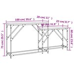 vidaXL Tables console gigognes 2 Pièces chêne sonoma bois d'ingénierie
