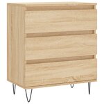 vidaXL Buffet Chêne sonoma 60x35x70 cm Bois d'ingénierie