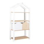 Etagère cabane TALLY - bois blanc et verni