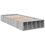 vidaXL Cadre de lit sonoma gris 90x190 cm bois d'ingénierie