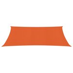 vidaXL Voile d'ombrage 160 g/m² rectangulaire orange 4x5 m PEHD