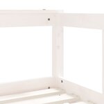 vidaXL Cadre de lit enfant tiroirs blanc 70x140 cm bois de pin massif