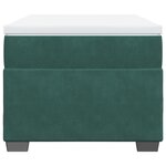 vidaXL Sommier à lattes de lit avec matelas Vert foncé 90x200 cm