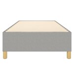 vidaXL Cadre de lit sans matelas gris clair 90x190 cm tissu