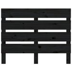 vidaXL Cadre de lit sans matelas noir 75x190 cm bois de pin massif