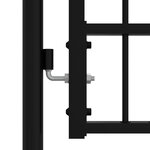 vidaXL Portail et sommet de lance Noir 103x175 cm Acier enduit poudre