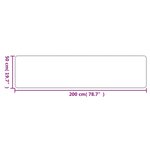 vidaXL Tapis de couloir aspect sisal taupe 50x200 cm