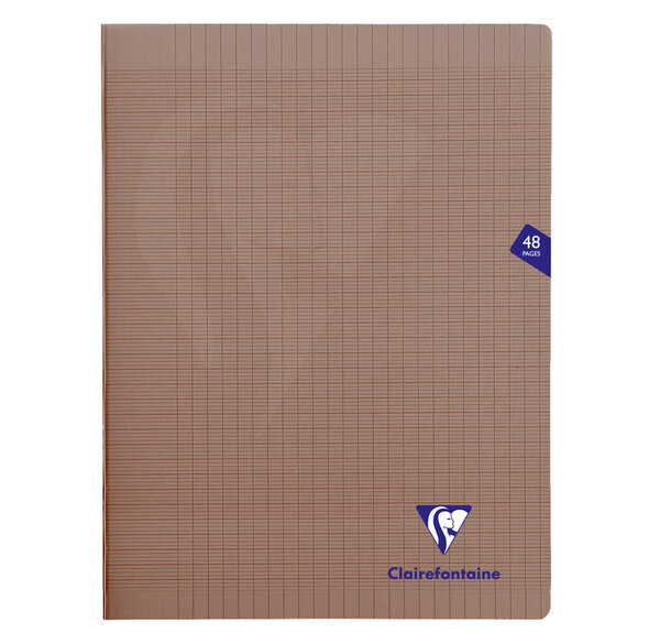 Cahier MIMESYS Piqué Polypro 24 x 32 cm 48 pages 90g Séyès Noir CLAIREFONTAINE
