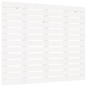 vidaXL Tête de lit murale Blanc 126x3x91 5 cm Bois massif de pin