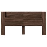 vidaXL Armoire tête de lit avec LED chêne marron 200x16 5x103 5 cm