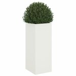 vidaXL Jardinière blanc 32x29x75 cm acier laminé à froid