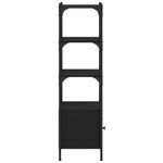 vidaXL Bibliothèque à 3 niveaux noir 41x30x109 5 cm bois d'ingénierie